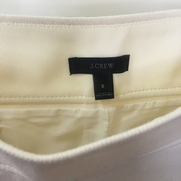 J Crew Cream 100% Wool Skirt - Picture 4 of 5
